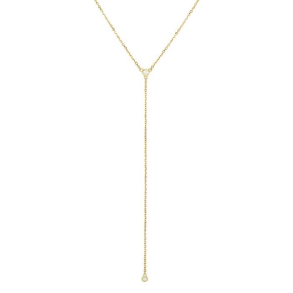 classic diamond drop necklace