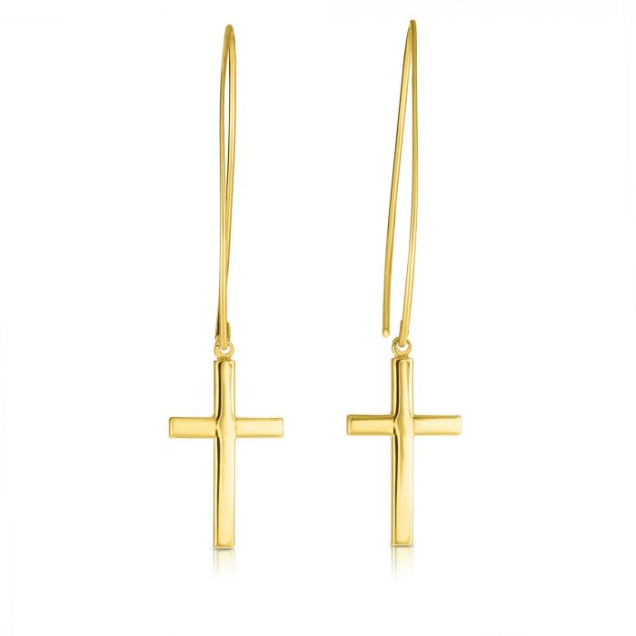 Gold Cross Stud Earrings, Mini Cross Earrings, Cross Earrings Set, Dangle Earrings, Religious Earrings, Unisex Cross Earring, Christmas Gift