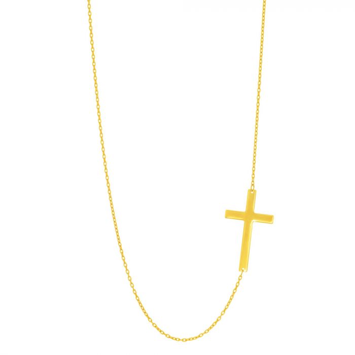 Flat Cross Fashion Necklace | J Unit